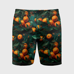Мужские спортивные шорты Яркие апельсины