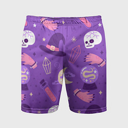 Шорты спортивные мужские Ведьмин узор, цвет: 3D-принт