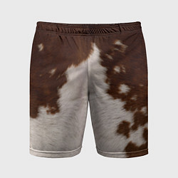 Шорты спортивные мужские Текстура коровы, цвет: 3D-принт