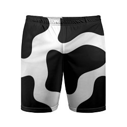Шорты спортивные мужские Кожа коровы, цвет: 3D-принт