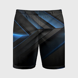 Шорты спортивные мужские Абстрактная вселенная черного, цвет: 3D-принт