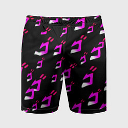 Мужские спортивные шорты JoJos Bizarre neon pattern logo