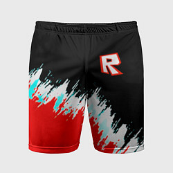 Шорты спортивные мужские Roblox краски текстура, цвет: 3D-принт
