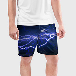 Шорты спортивные мужские Counter Strike - lightning, цвет: 3D-принт — фото 2