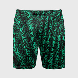 Мужские спортивные шорты Абстрактный полосатый зелёный