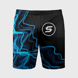 Шорты спортивные мужские Skillet sound wave, цвет: 3D-принт