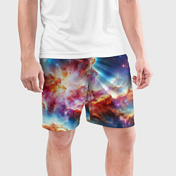 Шорты спортивные мужские The cosmic nebula, цвет: 3D-принт — фото 2