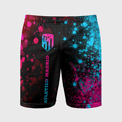 Мужские спортивные шорты Atletico Madrid - neon gradient по-вертикали