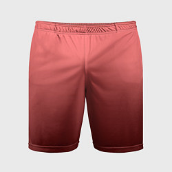 Шорты спортивные мужские Оттенок розовый антик градиент, цвет: 3D-принт