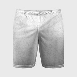 Мужские спортивные шорты Серо-белый паттерн мелкая мозаика