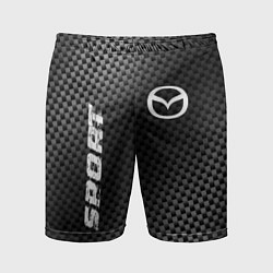 Шорты спортивные мужские Mazda sport carbon, цвет: 3D-принт