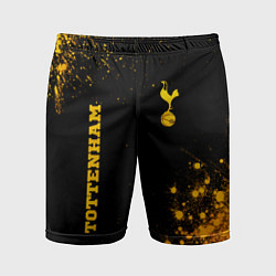 Мужские спортивные шорты Tottenham - gold gradient вертикально