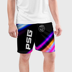 Шорты спортивные мужские PSG speed game lights, цвет: 3D-принт — фото 2