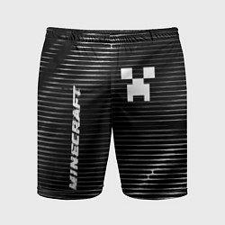 Мужские спортивные шорты Minecraft metal game lines