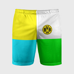 Шорты спортивные мужские Borussia color cport, цвет: 3D-принт