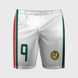 Шорты спортивные мужские Сборная Венгрии - футбол, цвет: 3D-принт
