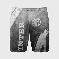 Мужские спортивные шорты Inter - grey gradient вертикально