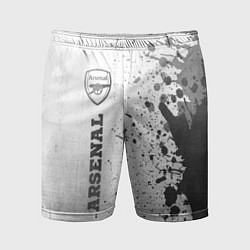 Мужские спортивные шорты Arsenal - white gradient по-вертикали