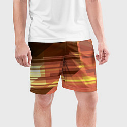 Шорты спортивные мужские Оттенки заката, цвет: 3D-принт — фото 2