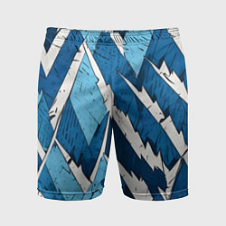Шорты спортивные мужские Геометрический камуфляж, цвет: 3D-принт
