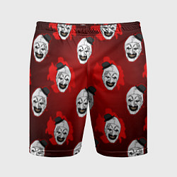 Мужские спортивные шорты Funny clown Art in blood