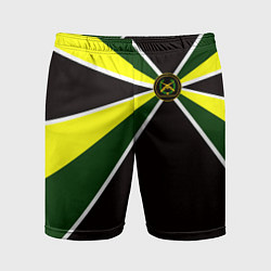 Шорты спортивные мужские Мотострелковые войска: шеврон без текста, цвет: 3D-принт