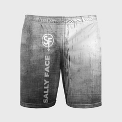 Шорты спортивные мужские Sally Face - grey gradient по-вертикали, цвет: 3D-принт