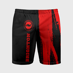 Мужские спортивные шорты Brighton - red gradient по-вертикали