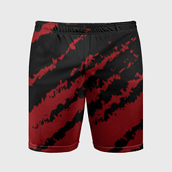 Шорты спортивные мужские The color is red and black, цвет: 3D-принт