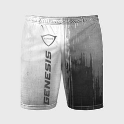 Шорты спортивные мужские Genesis - white gradient по-вертикали, цвет: 3D-принт
