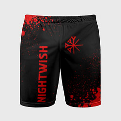 Шорты спортивные мужские Nightwish - red gradient вертикально, цвет: 3D-принт
