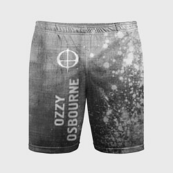 Шорты спортивные мужские Ozzy Osbourne - grey gradient по-вертикали, цвет: 3D-принт