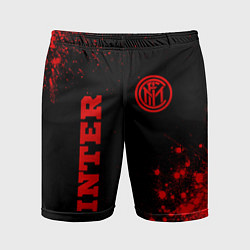 Мужские спортивные шорты Inter - red gradient вертикально