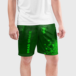 Шорты спортивные мужские Dead Space - green gradient вертикально, цвет: 3D-принт — фото 2