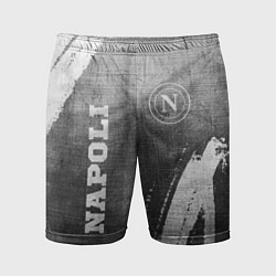 Шорты спортивные мужские Napoli - grey gradient вертикально, цвет: 3D-принт