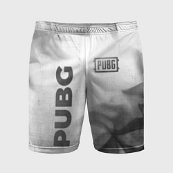 Шорты спортивные мужские PUBG - white gradient вертикально, цвет: 3D-принт