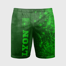 Мужские спортивные шорты Lyon - green gradient по-вертикали