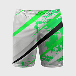 Мужские спортивные шорты Color white light green