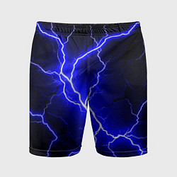 Шорты спортивные мужские Color blue black, цвет: 3D-принт