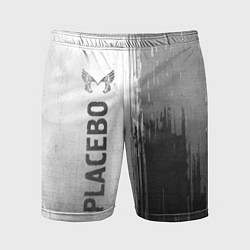 Шорты спортивные мужские Placebo - white gradient по-вертикали, цвет: 3D-принт