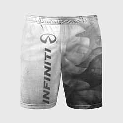 Шорты спортивные мужские Infiniti - white gradient по-вертикали, цвет: 3D-принт