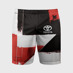 Шорты спортивные мужские Toyota логотип, цвет: 3D-принт
