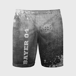 Шорты спортивные мужские Bayer 04 - grey gradient вертикально, цвет: 3D-принт