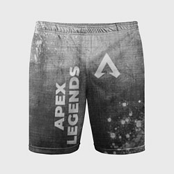 Шорты спортивные мужские Apex Legends - grey gradient вертикально, цвет: 3D-принт