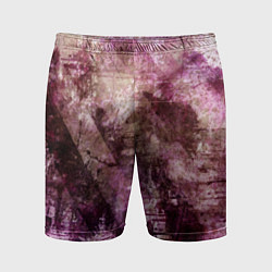 Мужские спортивные шорты Абстракция - dark trash atom with violet