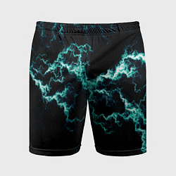 Мужские спортивные шорты Lightning light blue glow