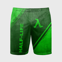 Шорты спортивные мужские Half-Life - green gradient вертикально, цвет: 3D-принт