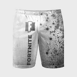 Шорты спортивные мужские Fortnite - white gradient по-вертикали, цвет: 3D-принт