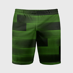 Шорты спортивные мужские The color is green brick, цвет: 3D-принт