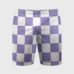 Мужские спортивные шорты Квадраты фиолетовые